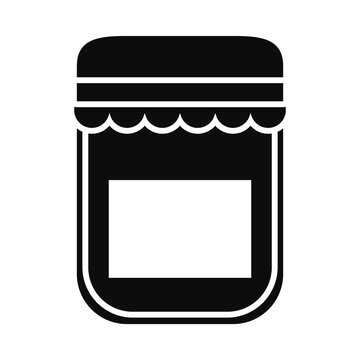 recommend clip art: jam bottle icon, silhouette style