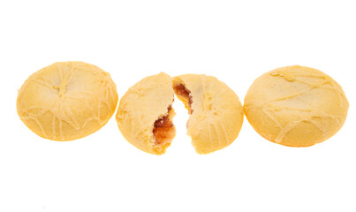 cookies with jam isolated