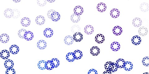 Light pink, blue vector backdrop with dots.