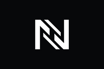NH logo letter design on luxury background. HN logo monogram initials letter concept. NH icon logo design. HN elegant and Professional letter icon design on black background. N H NH HN