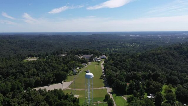 Rural Kentucky at Dusk Drone View