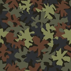 Camouflage seamless pattern background masking camo repeat print