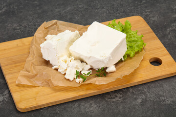 Greek traditional Feta soft cheese