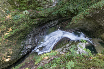 Gorges & waterfalls of Langouette in Planches en Montagnes, Jura