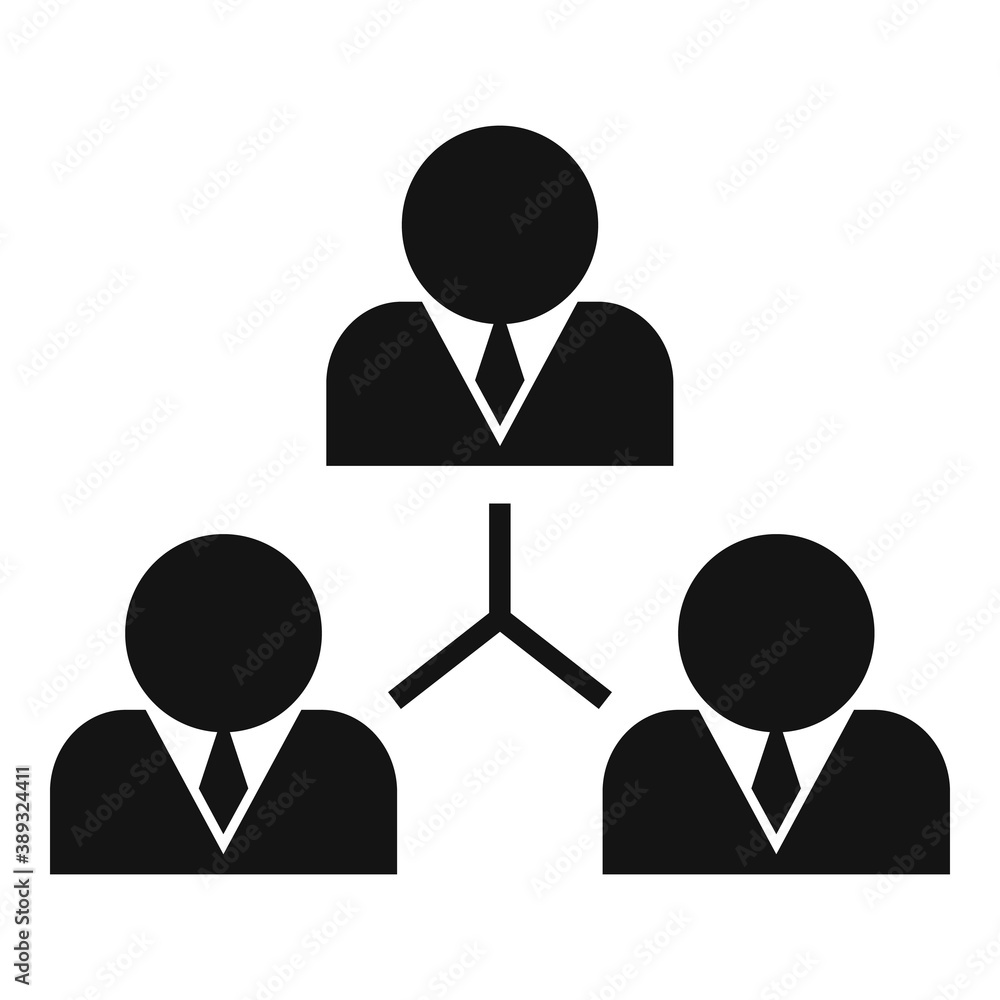 Poster business training scheme icon. simple illustration of business training scheme vector icon for web d