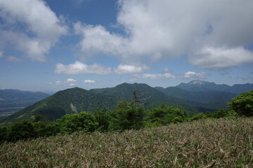 Fototapeta premium 日本の岡山県の蒜山高原の美しい風景