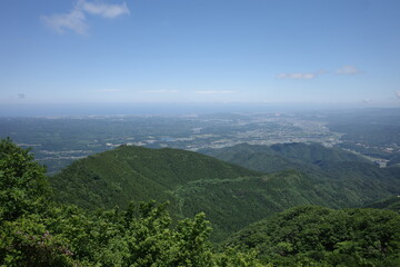 Fototapeta premium 日本の岡山県の蒜山高原の美しい風景