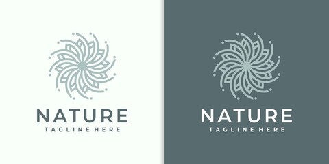 flower beauty logo design inspiration for salon spa skin care and product beauty	