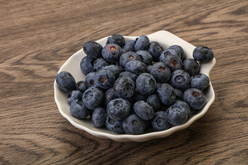 Ripe sweet tasty blueberries heap