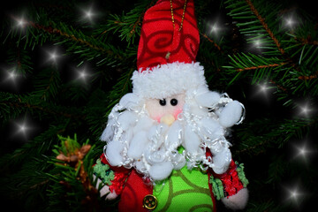 santa claus with gifts