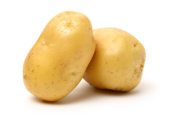 potatoes isolated on white background