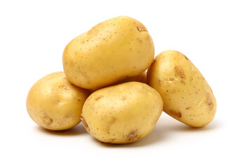 New potato isolated on white background