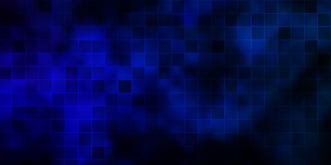 Dark BLUE vector backdrop with rectangles.