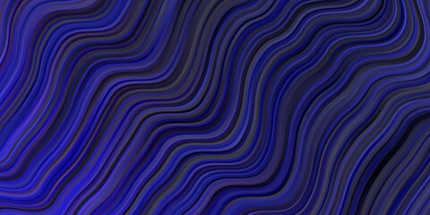 Dark Pink, Blue vector pattern with curves.
