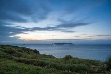 Beautiful scenery of sunrise by the sea