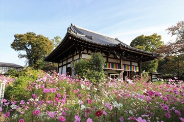般若寺のコスモス