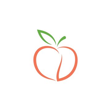recommend clip art: Peach fruit