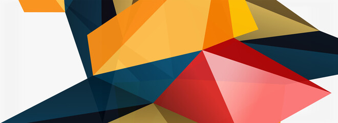 3d mosaic abstract backgrounds, low poly shape geometric design