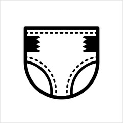 Diaper Icon, Nappy, Absorbing Underwear