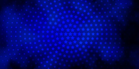 Dark BLUE vector layout with bright stars.