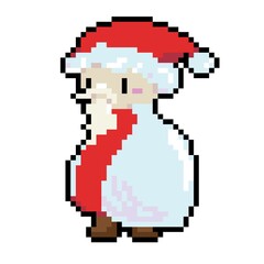 サンタクロースのドット絵 Santa Claus pixel art