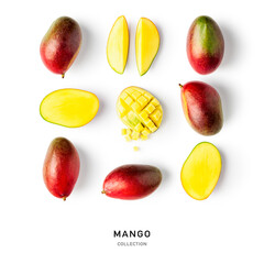 Creative pattern and collection with mango