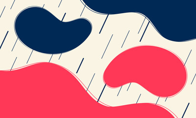 Abstract background of rounded shapes. Trendy geometric design smooth lines.