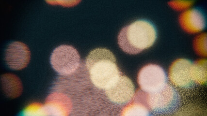 bokeh with analog filter, used as overlay