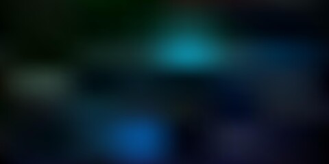 Dark blue, green vector blurred layout.