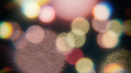 bokeh with analog filter, used as overlay