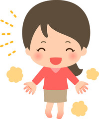 手足の先が温まり喜ぶ女性、冷え性改善