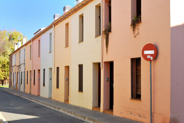 Fototapeta premium colorful houses on the street