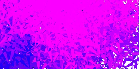 Dark purple, pink vector layout with triangle forms.