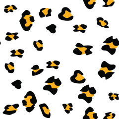Naklejka premium Seamless vector leopard pattern. Trendy stylish wild gepard, leopard print. Animal print background for fabric, textile, design, advertising banner.
