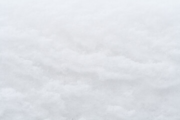 White snow surface as texture, background