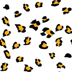 Seamless vector leopard pattern.  Trendy stylish wild gepard, leopard print. Animal print background for fabric, textile, design, advertising banner.