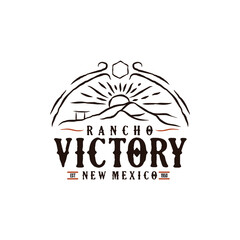 Ranch logo design icon template
