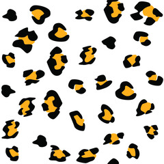 Seamless vector leopard pattern.  Trendy stylish wild gepard, leopard print. Animal print background for fabric, textile, design, advertising banner.