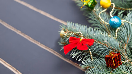 Christmas celebration background. Space for text