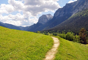 Fototapeta na wymiar Unterwegs in Ramsau im Berchtesgadener Land