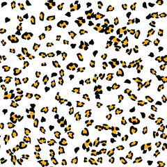 Seamless vector leopard pattern.  Trendy stylish wild gepard, leopard print. Animal print background for fabric, textile, design, advertising banner.