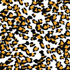 Seamless vector leopard pattern.  Trendy stylish wild gepard, leopard print. Animal print background for fabric, textile, design, advertising banner.
