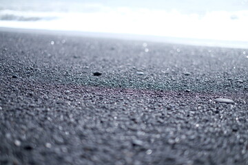 Iceland's black beach