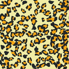 Seamless vector leopard pattern.  Trendy stylish wild gepard, leopard print. Animal print background for fabric, textile, design, advertising banner.