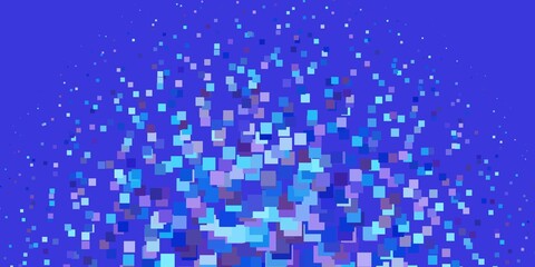 Light Pink, Blue vector background with rectangles.