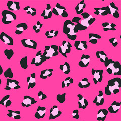 Obraz na płótnie Canvas Seamless vector leopard pattern. Trendy stylish wild gepard, leopard print. Animal print background for fabric, textile, design, advertising banner.