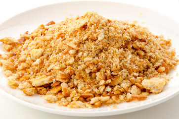 砕いたクラッカー