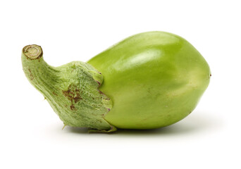 Ripe eggplant isolated on a white background