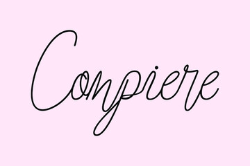 Compare Cursive Typography Black Color Text On Light Pink Background  