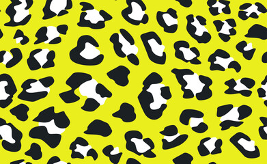 Seamless vector leopard pattern.  Trendy stylish wild gepard, leopard print. Animal print background for fabric, textile, design, advertising banner.